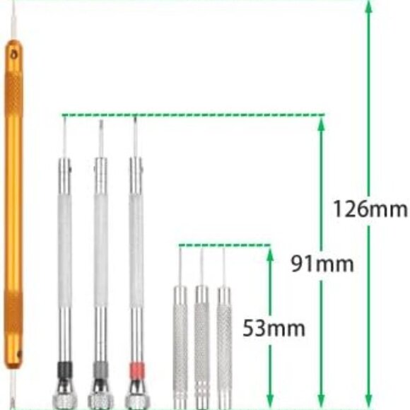 Watch Repair Tool Kit Professional Spring Bar Watch Band Link Pin Tools Set - Picture 5 of 7